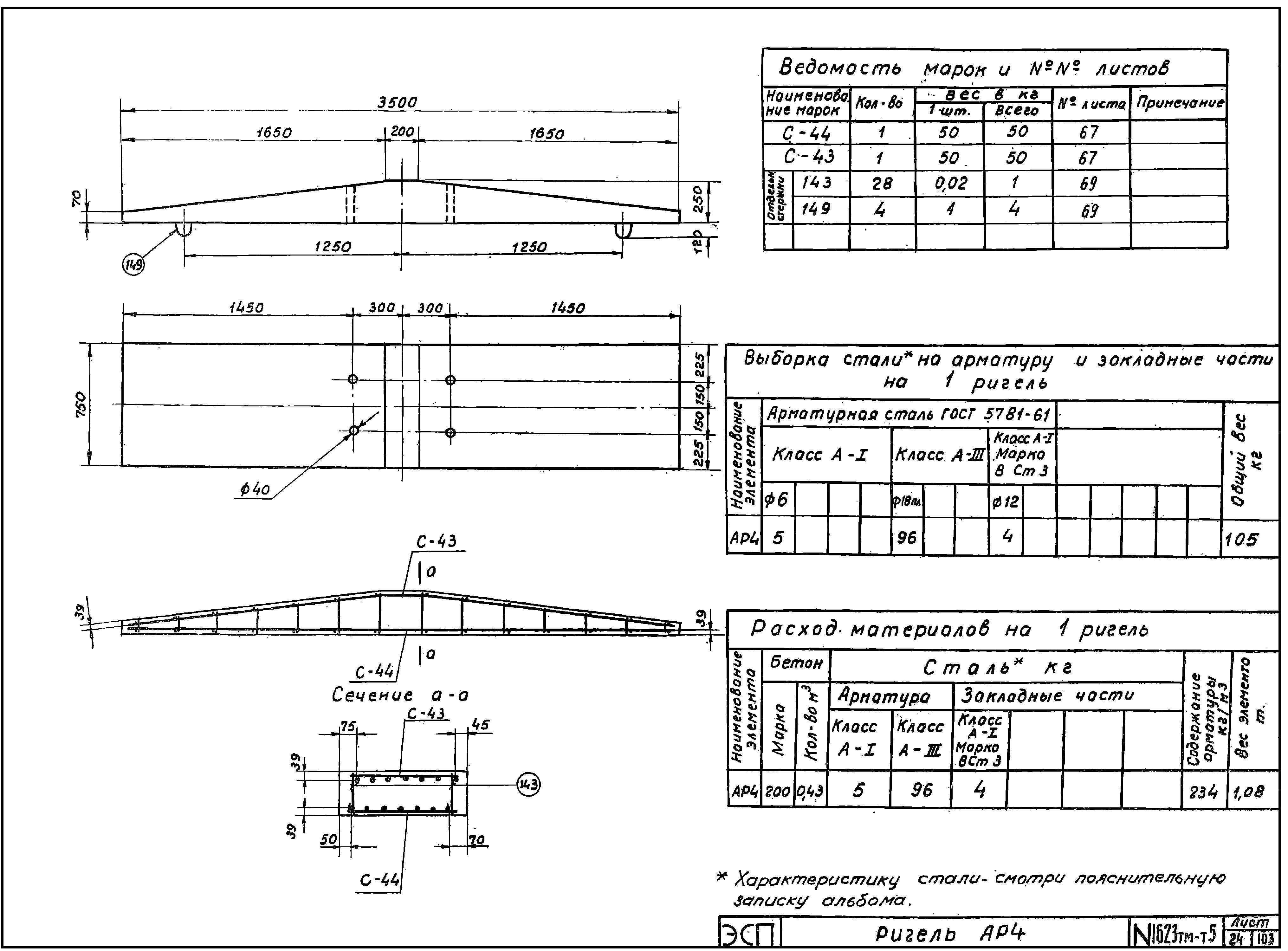 Ригель АР-4, серия 1623тм-т5