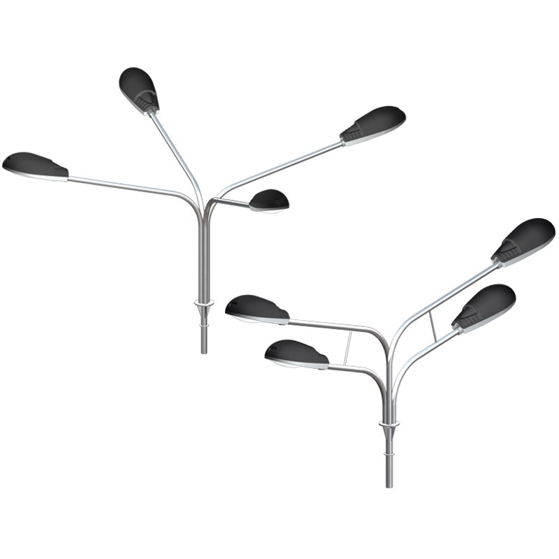 Кронштейн радиусный четырехрожковый 1К4(15°)-2,5-2,5-Ф5-β-Тр.48 горячее оцинкование