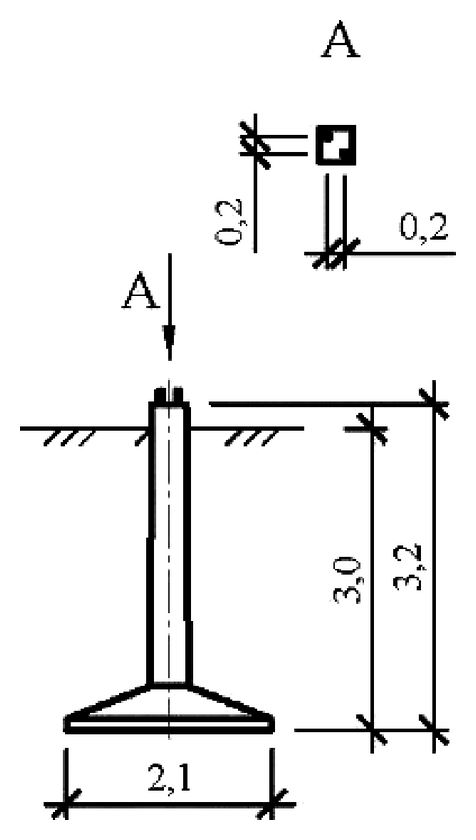 Фундамент Ф4.5н-2, чертеж 7.ФК.01-КЖ