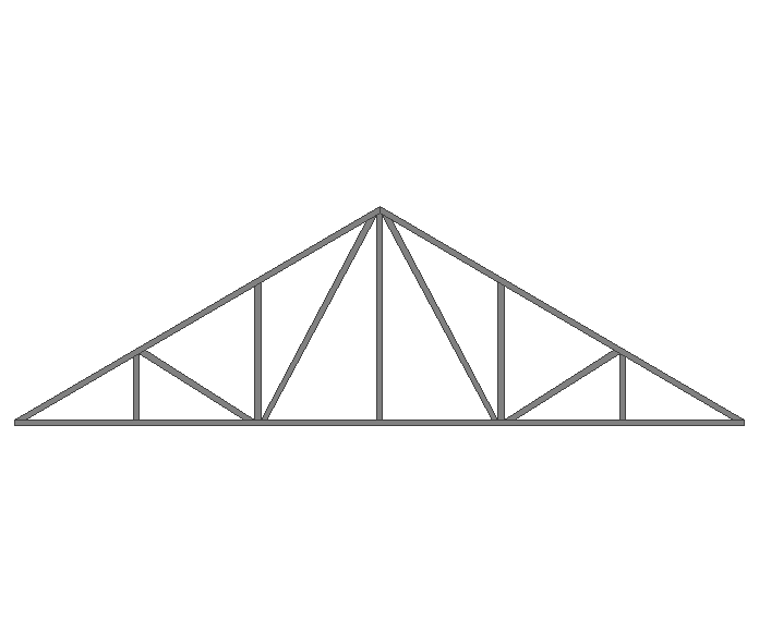 Ферма двускатная 40x40x2мм длина 5м высота 1.5м усиленная