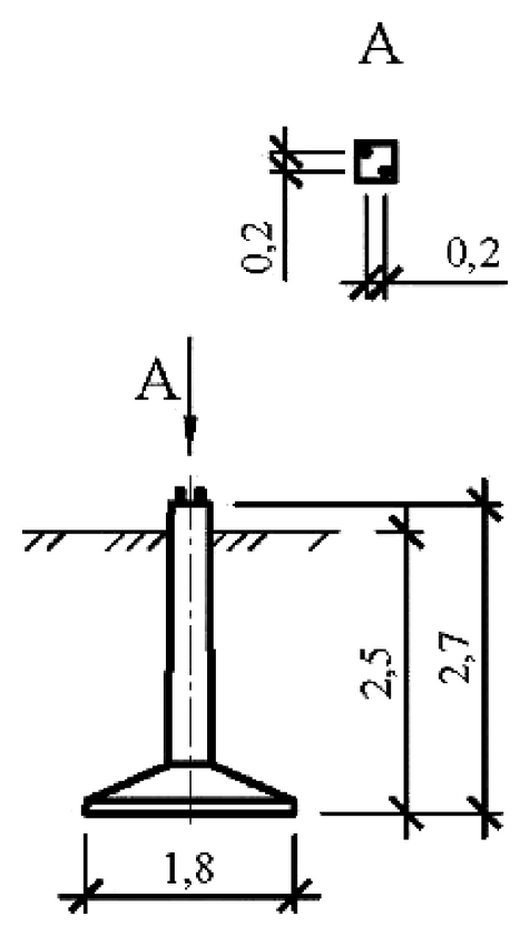 Фундамент Ф3н-2, чертеж 7.ФК.01-КЖ
