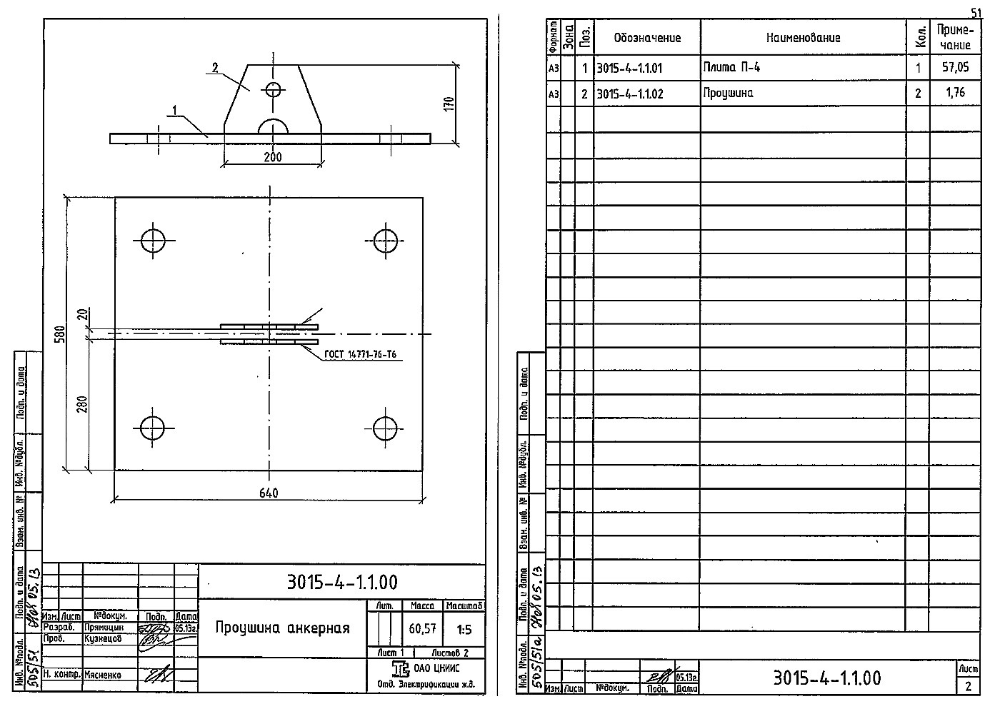 Проушина анкерная Проушина анкерная, типовой проект №3015 С345 горячее оцинкование