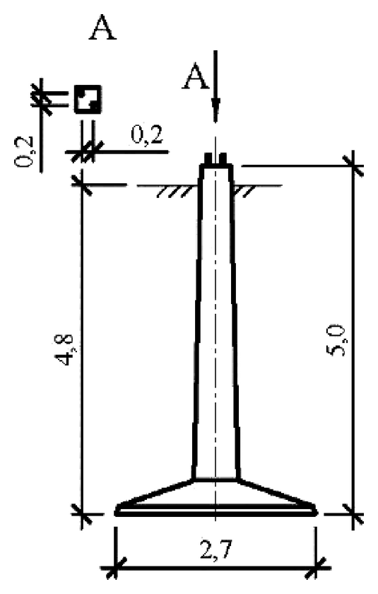 Фундамент ФП6н-2, чертеж 7.ФК.01-КЖ