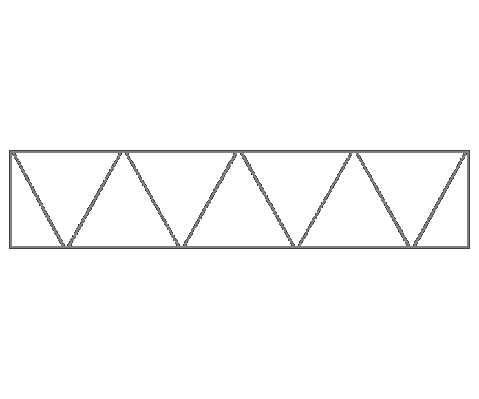 Ферма прямая 40x40x2мм длина 7м высота 1.5м