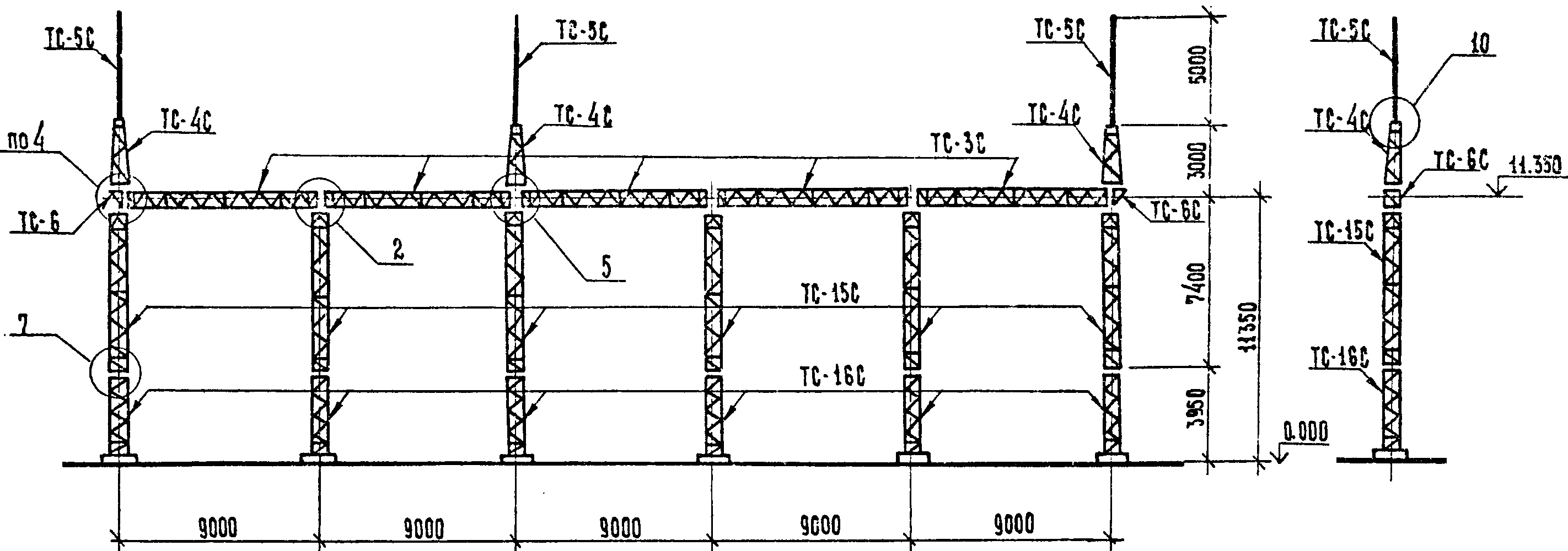 Ячейковый портал ПСЛ-110Я10С, типовой проект 3.407.2-162 (13074тм-т2) С345 лакокрасочное покрытие