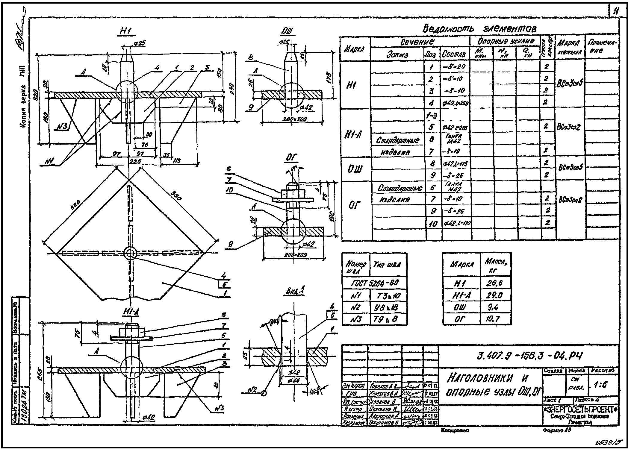 Опорный узел ОГ С345 лакокрасочное покрытие