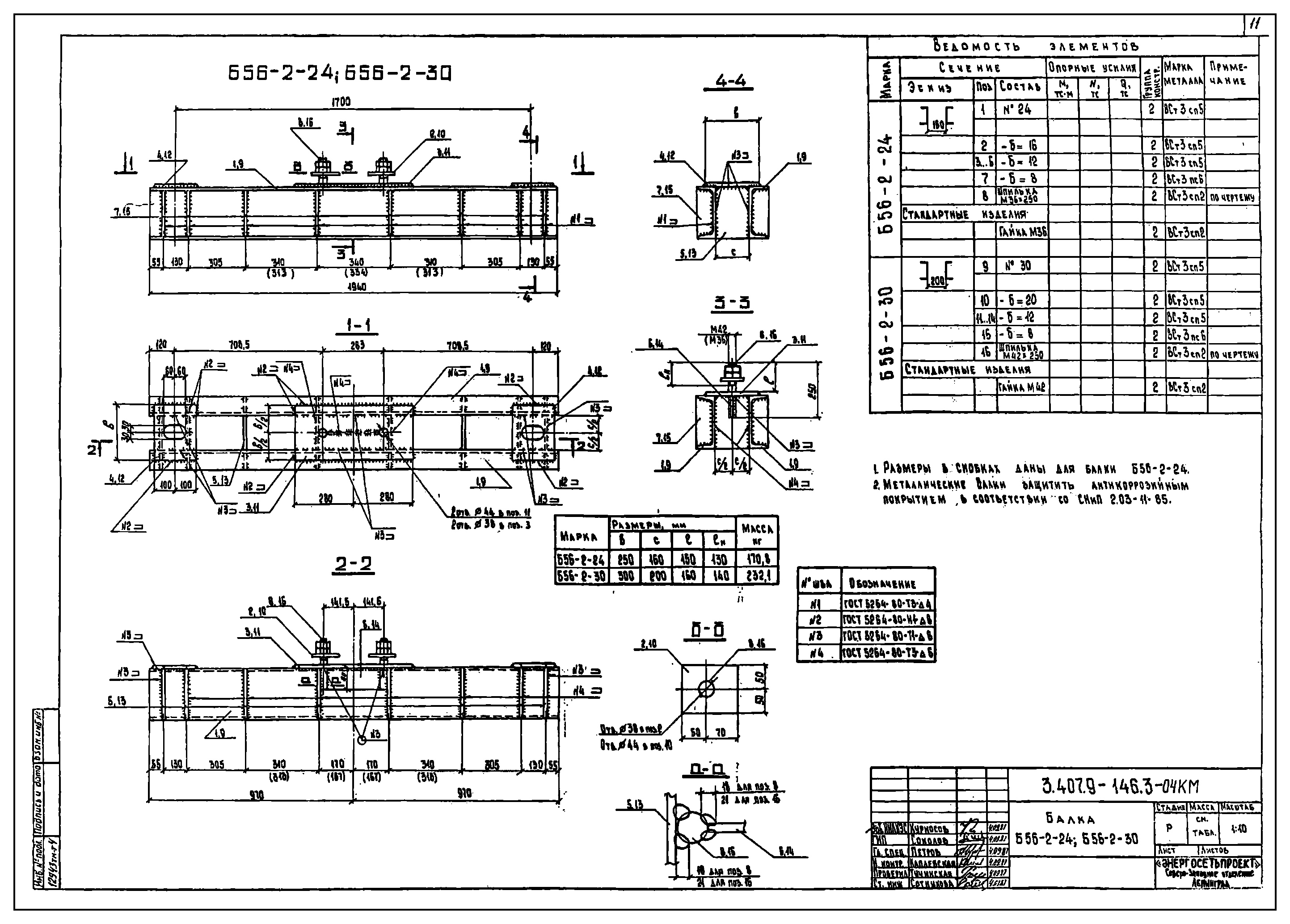 Балка ростверка Б56-2-24 С345 горячее оцинкование