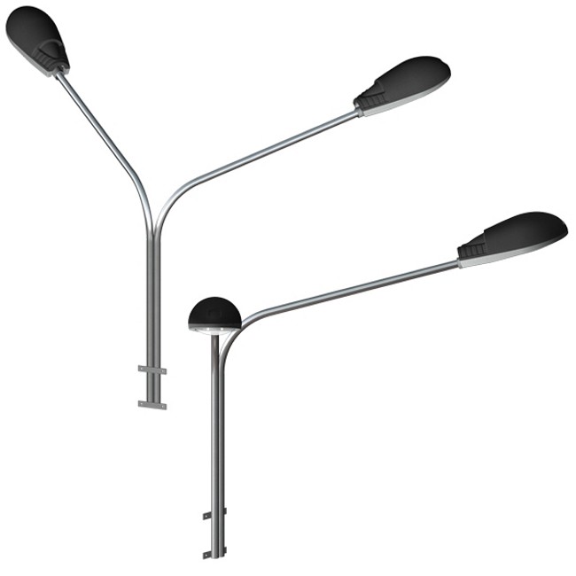 Кронштейн радиусный двухрожковый 1К2(15°)-2,5-2,0-Н-β-Тр.48 горячее оцинкование