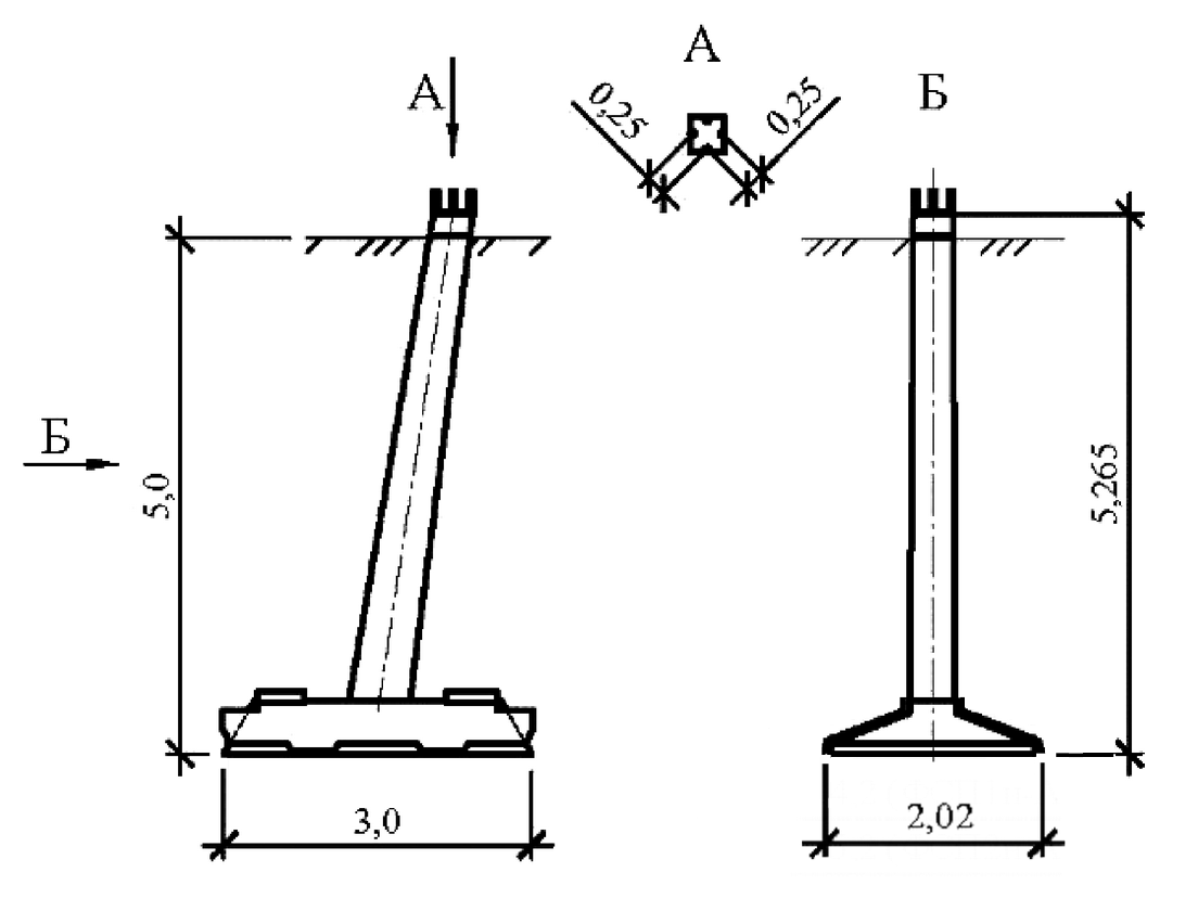 Фундамент ФП6н-А, чертеж 7.ФК.01-КЖ