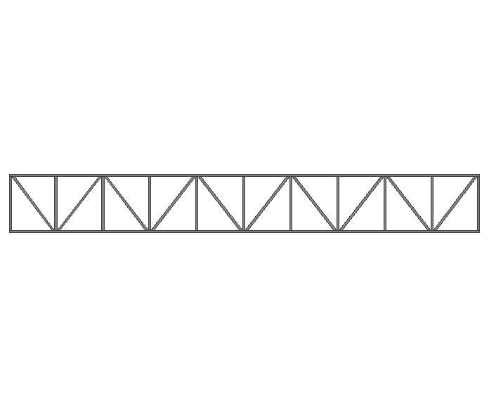 Ферма прямая 40x40x2мм длина 8м высота 1м усиленная