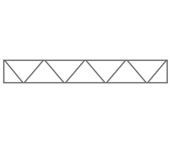 Ферма прямая 40x40x2мм длина 7м высота 1м