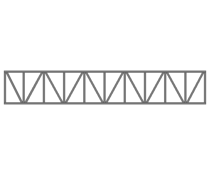Ферма прямая 80x80x3мм длина 9м высота 1.5м усиленная