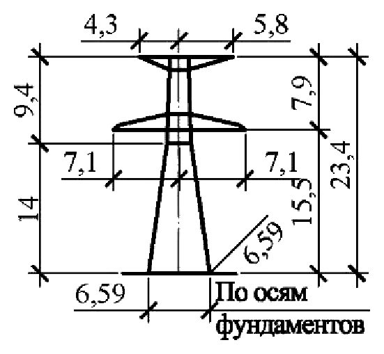 Анкерно-угловая опора У220н-3.1+5, чертеж 7.220.03-КМ7.01 С345 горячее оцинкование