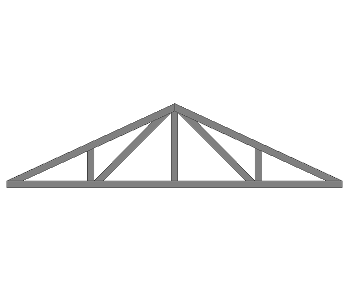 Ферма двускатная 40x40x2мм длина 2м высота 0.5м усиленная