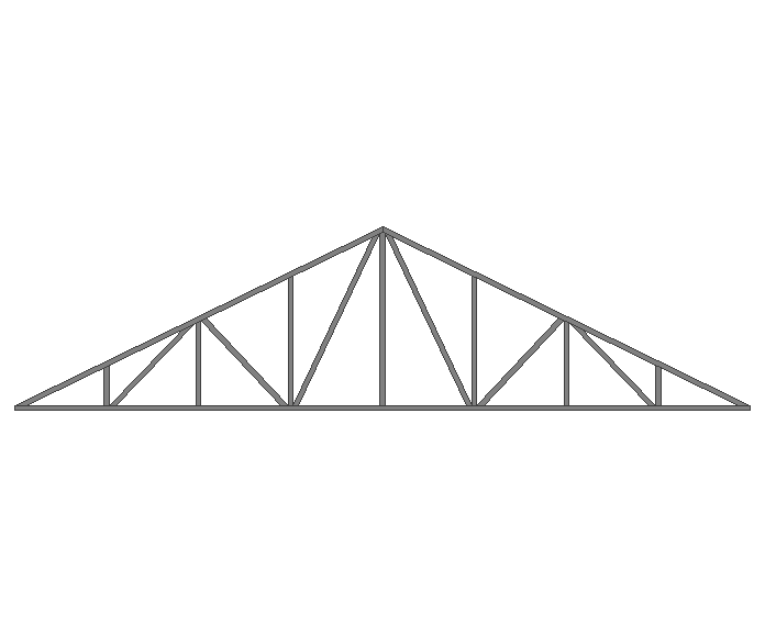 Ферма двускатная 40x40x2мм длина 6м высота 1.5м усиленная