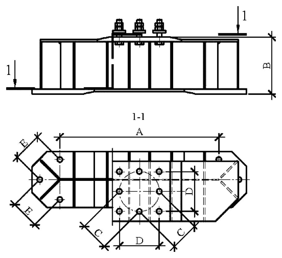 Балка спаренного фундамента Б2н С255 горячее оцинкование