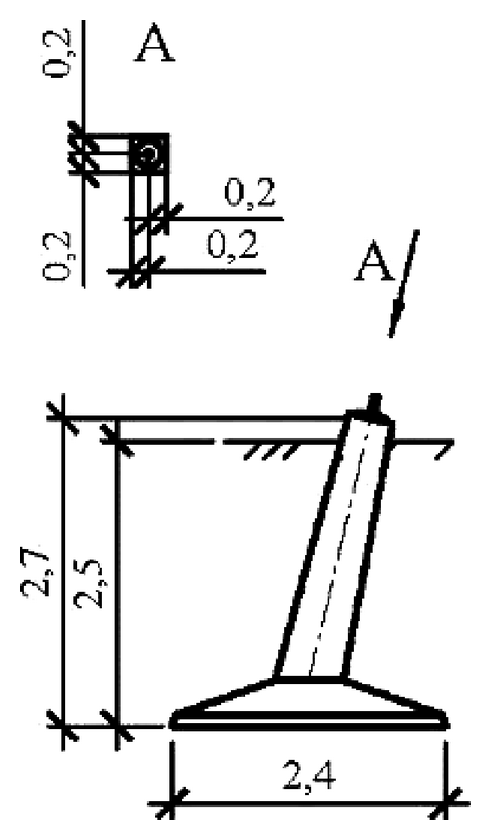 Фундамент Ф5н-1/5, чертеж 7.ФК.01-КЖ