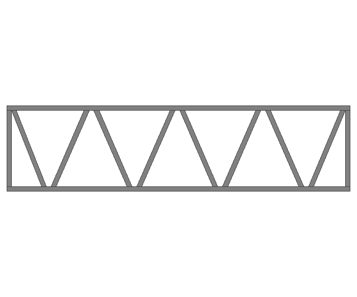 Ферма прямая 80x80x3мм длина 6м высота 1.5м