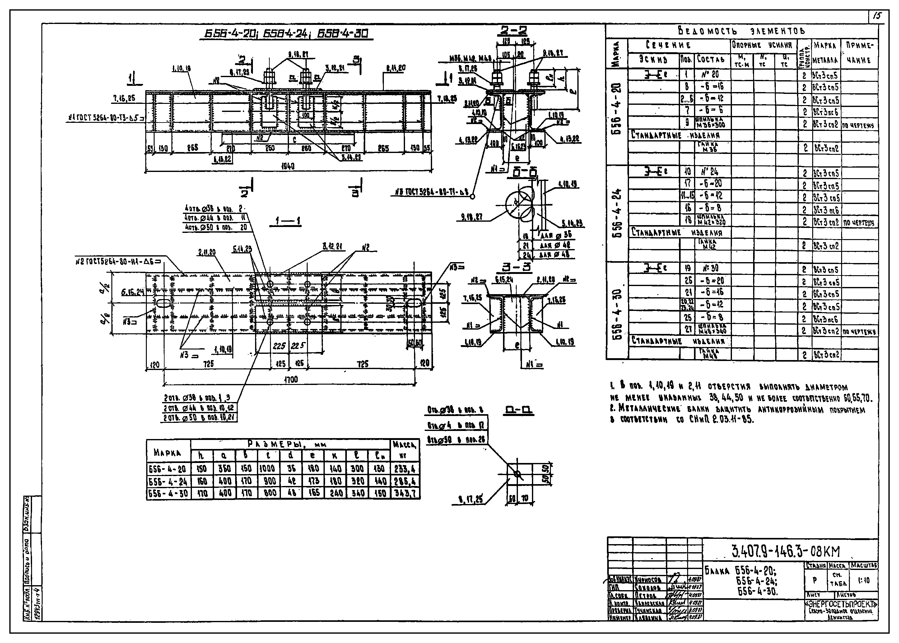 Балка ростверка Б56-4-24 С345 горячее оцинкование