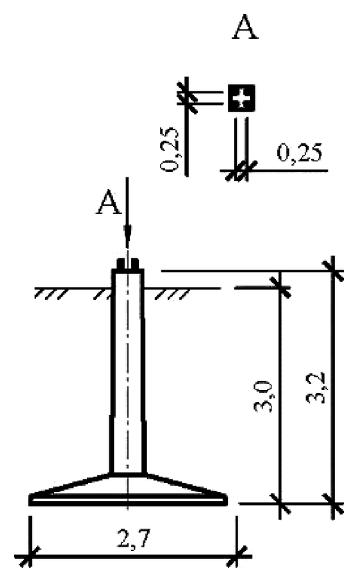 Фундамент Ф6н-4, чертеж 7.ФК.01-КЖ