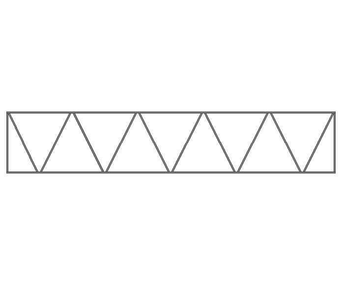 Ферма прямая 40x40x2мм длина 8м высота 1.5м