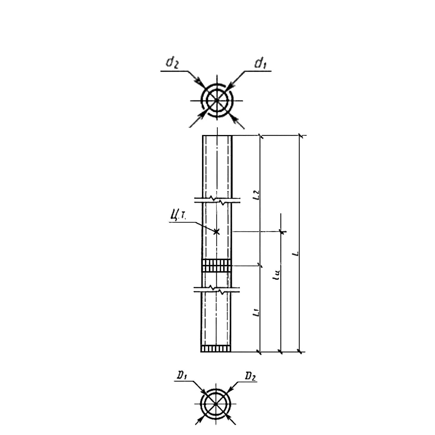 Стойка центрифугированная секционированная СЦС 150.80-3, проект 16.006-т11.040