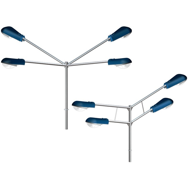 Кронштейн угловой четырехрожковый 2К4(15°)-2,5-2,5-Ф5-β-Тр.48 горячее оцинкование