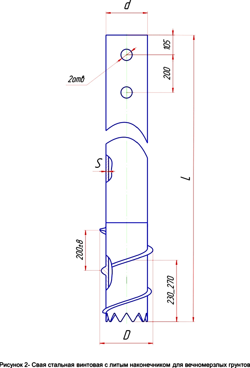 Винтовая свая СВЛМ 34810 С345 горячее оцинкование