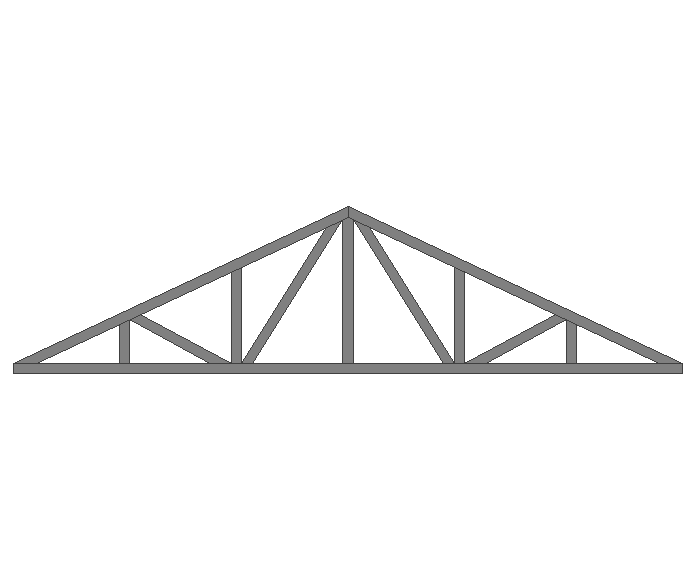 Ферма двускатная 60x60x3мм длина 4м высота 1м усиленная