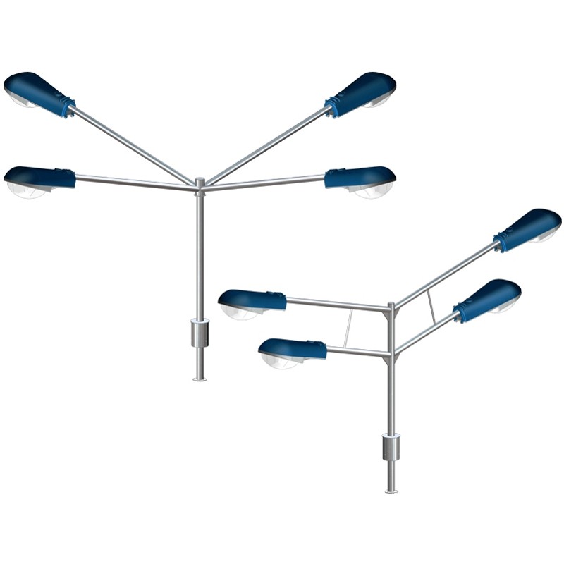 Кронштейн угловой четырехрожковый 2К4(15°)-2,5-2,5-О1-β-Тр.48 горячее оцинкование