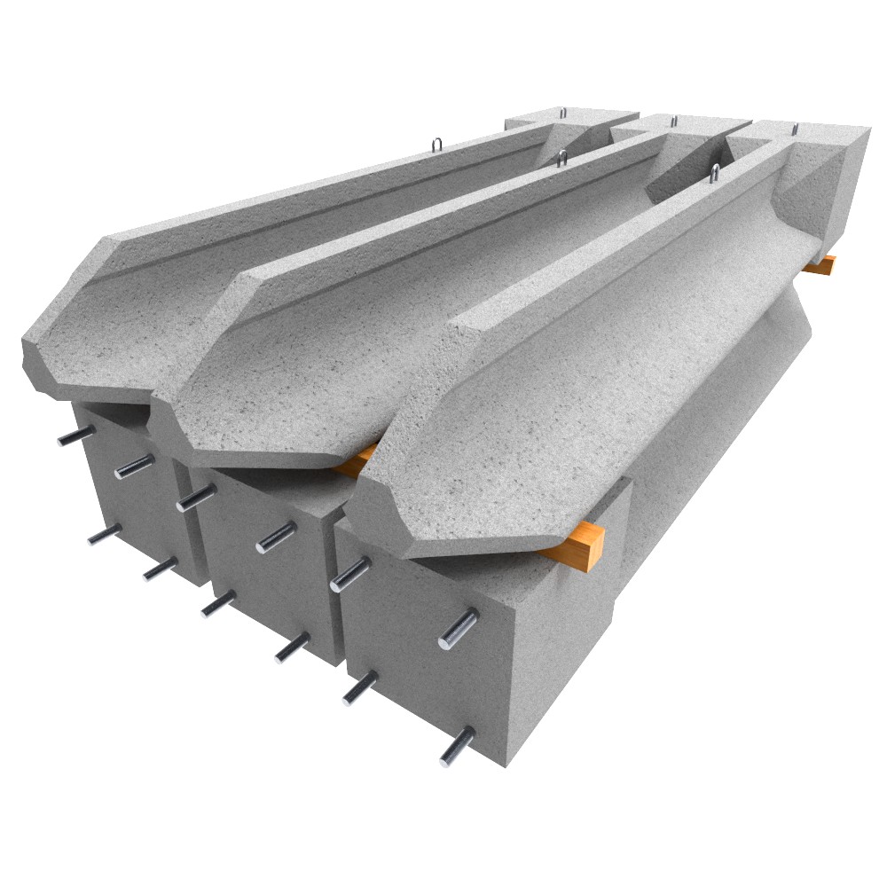 Трехлучевой железобетонный фундамент ТСА-5,0-120 (ТСА-5,0-4), альбом №4182и