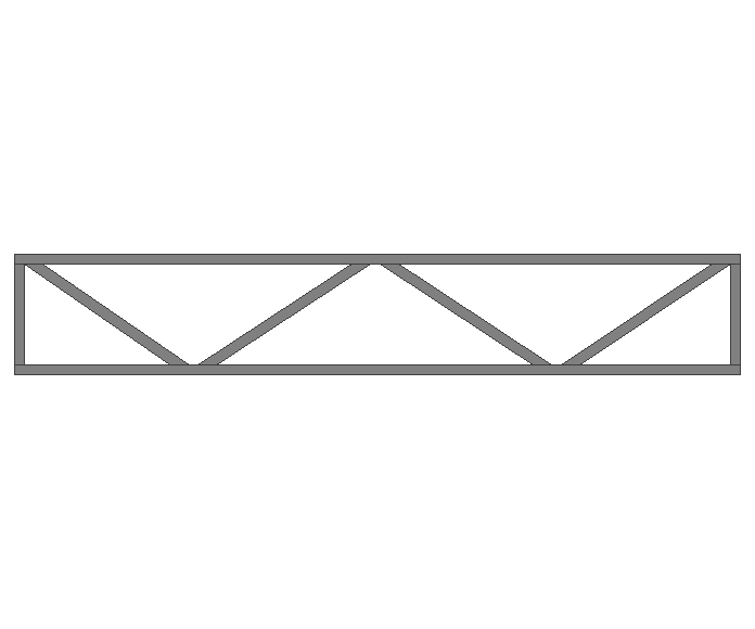 Ферма прямая 40x40x2мм длина 3м высота 0.5м