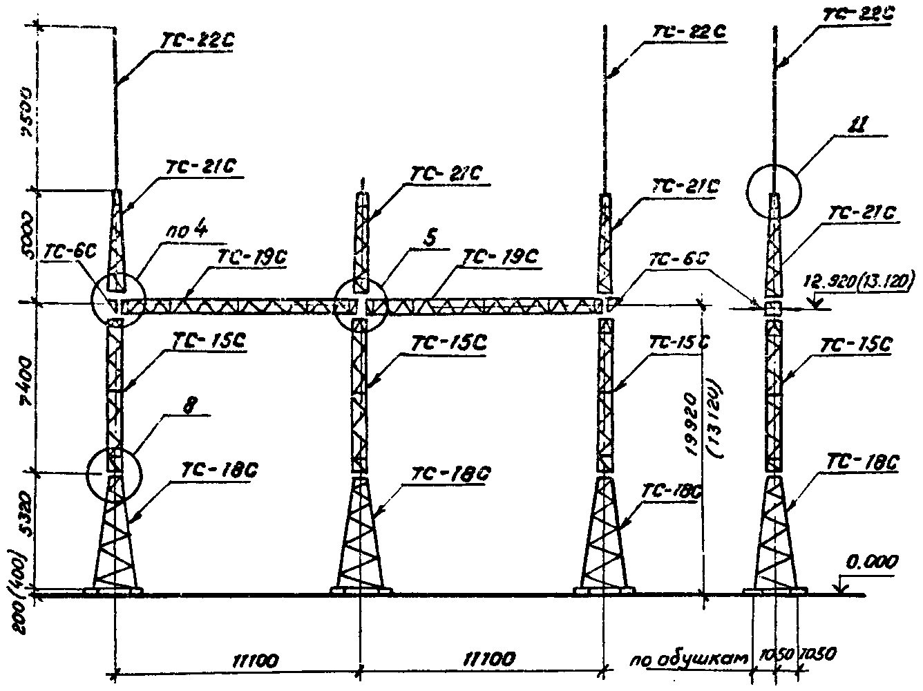 Ячейковый портал ПС-150Я4С, типовой проект 3.407.2-162 (13074тм-т2) С345 лакокрасочное покрытие