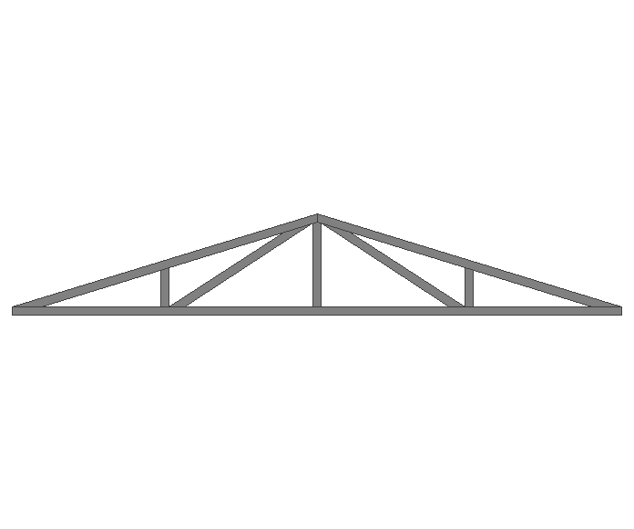 Ферма двускатная 40x40x2мм длина 3м высота 0.5м усиленная