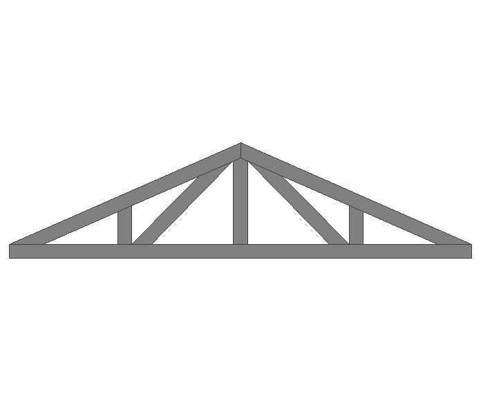 Ферма двускатная 60x60x3мм длина 2м высота 0.5м усиленная