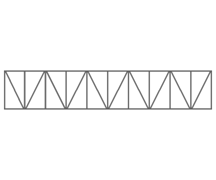Ферма прямая 40x40x2мм длина 8м высота 1.5м усиленная