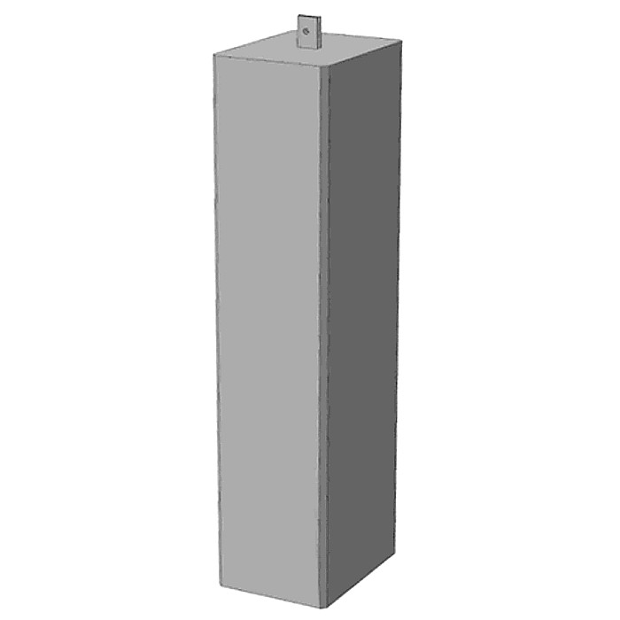 Анкер блочный железобетонный ПБ-1У, альбом №798