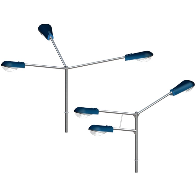 Кронштейн угловой трехрожковый 2К3(15°)-1,5-1,5-Ф6-β-Тр.48 горячее оцинкование