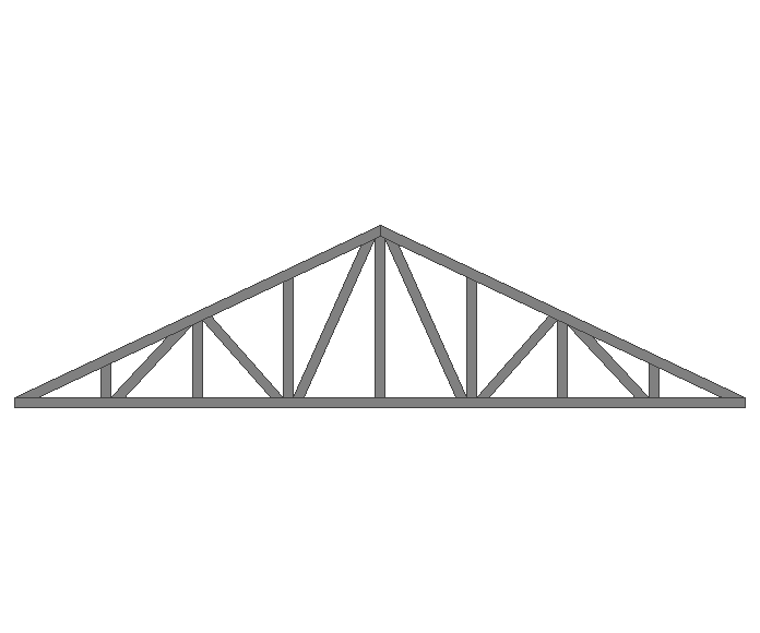Ферма двускатная 80x80x3мм длина 6м высота 1.5м усиленная