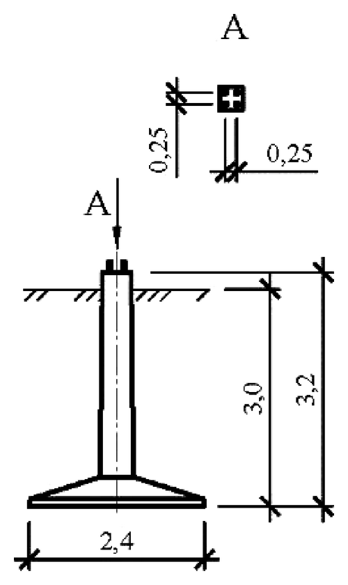 Фундамент Ф5н-4, чертеж 7.ФК.01-КЖ