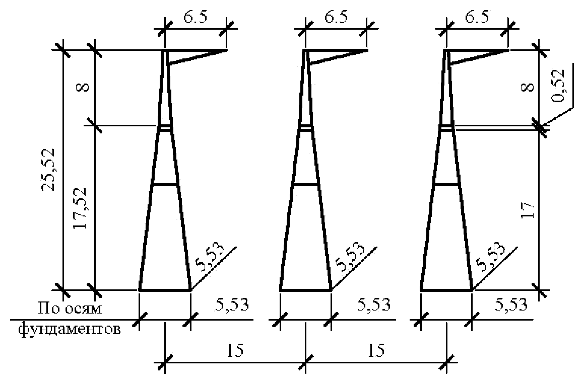 Анкерно-угловая опора У500н-1, чертеж 7.500.01-КМ4 С345 горячее оцинкование