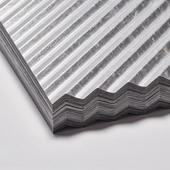 Профнастил оцинкованный 0.8 мм Н75 ГОСТ 14918-80 бесцветный