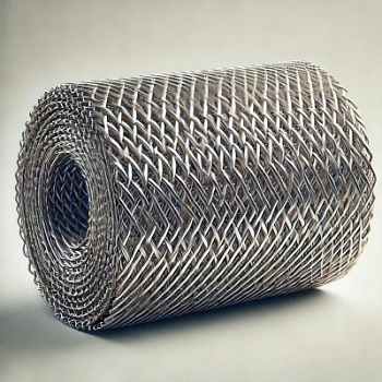 Стальная саржевая сетка 0.45х0.3х0.35 мм 12Х18Н9Т ТУ 14-4-1561-90