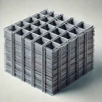 Стальная арматурная сетка легкая тип 5 100х100 мм ст3 ГОСТ 23279-2012