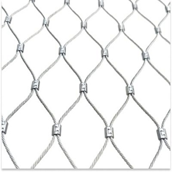 Сетка нержавеющая из троса: 200x200 мм, d=4 мм. ГОСТ ТУ 25.93.13-001-04650249-2018