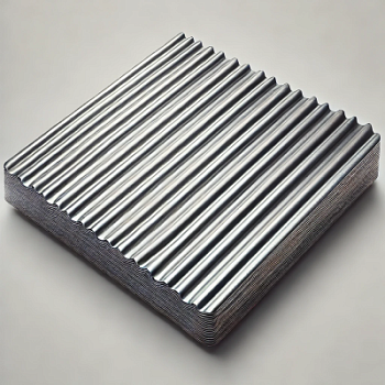 Лист гофрированный стальной 2х30х1000 мм Ст3пс2 ГОСТ 9234-74