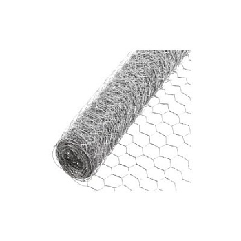Сетка крученая оцинкованная в рулонах: 25x25 мм, d=0,6 мм. Размер рулона 1 м x 200 м