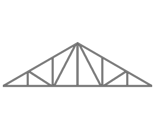 Ферма двускатная 60x60x3мм длина 5м высота 1.5м усиленная