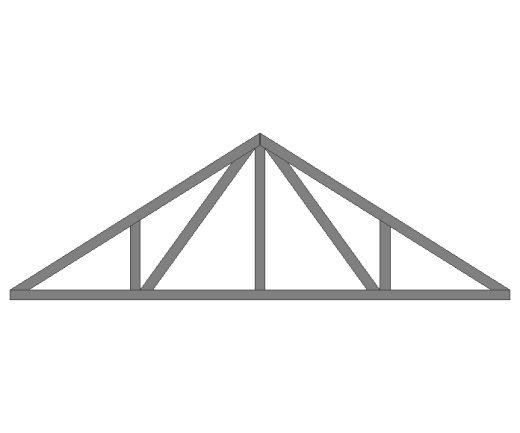 Ферма двускатная 60x60x3мм длина 3м высота 1м усиленная
