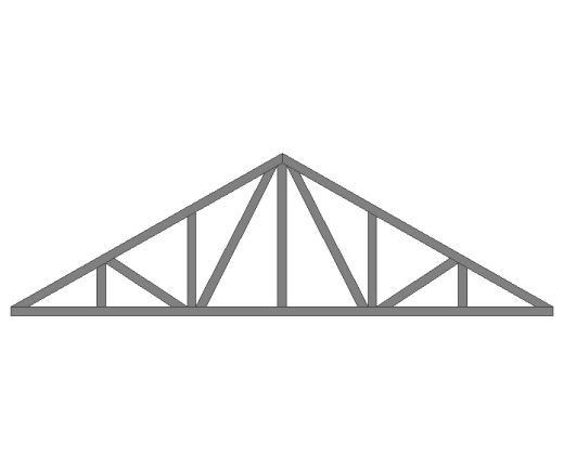 Ферма двускатная 80x80x3мм длина 5м высота 1.5м усиленная